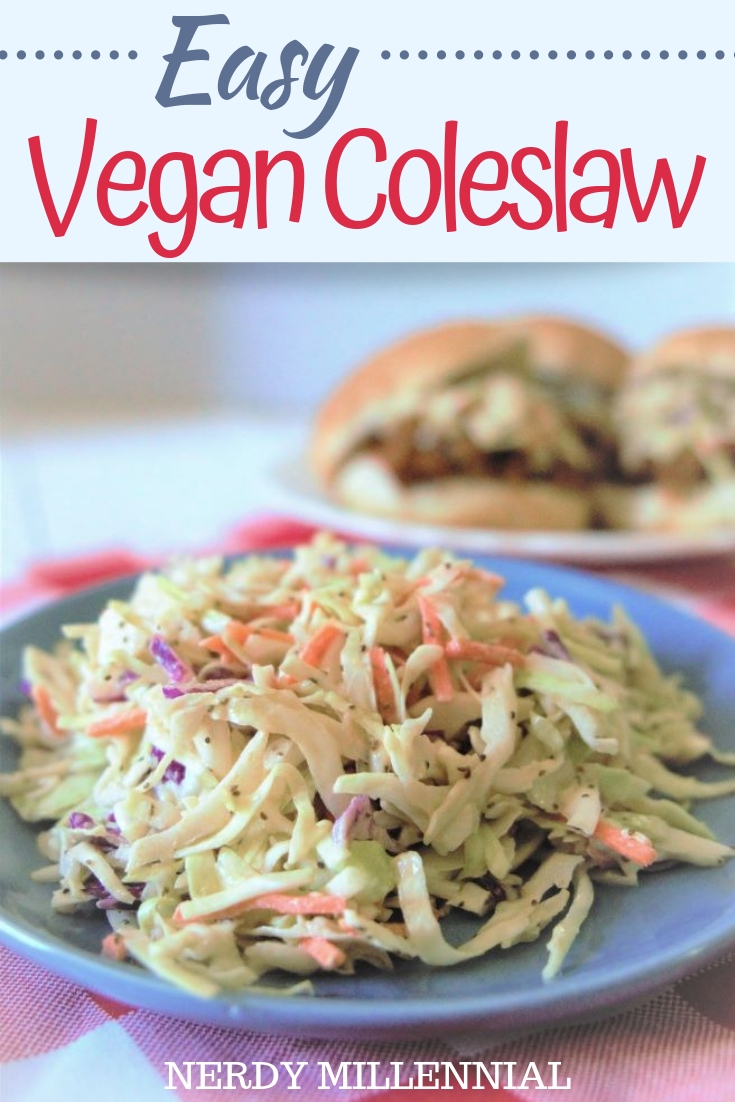 Easy Vegan Coleslaw Recipe (No Mayo) Nerdy Millennial