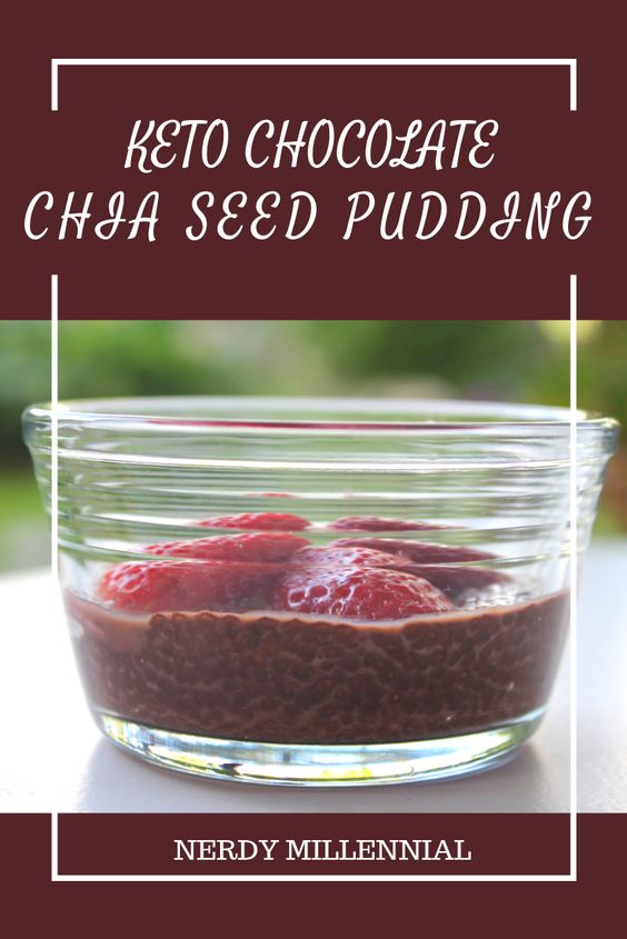Keto Chocolate Chia Seed Pudding Recipe A quick and easy make-ahead breakfast that will satisfy your hunger and your sweet tooth. It also makes a filling snack or dessert.