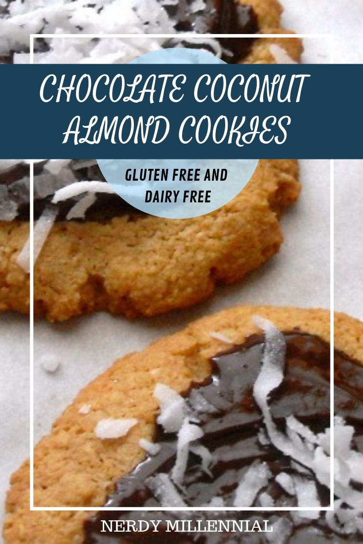 Chocolate Coconut Almond Cookies – Gluten Free and Dairy Free