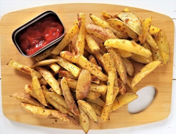 Oil-Free French Fries: Seasoned and Oven Baked