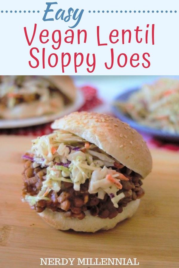 Who doesn't love the taste of a good sloppy joe? These easy vegan lentil sloppy joes are just as hearty and delicious as the original. I promise you, they'll 'hit the spot'.