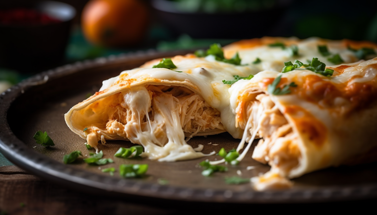 cream cheese chicken enchiladas