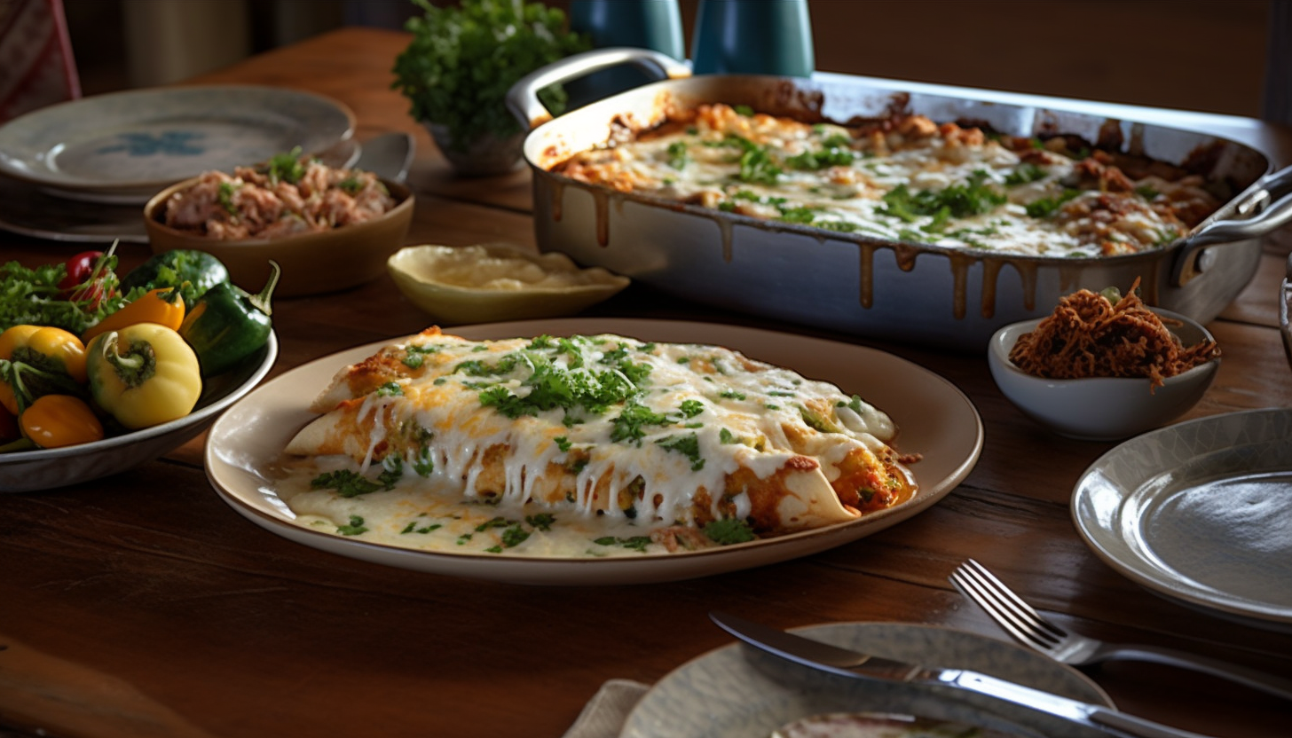 cream cheese chicken enchiladas