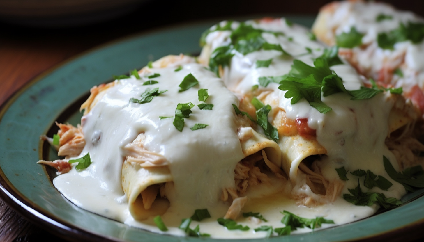 cream cheese chicken enchiladas