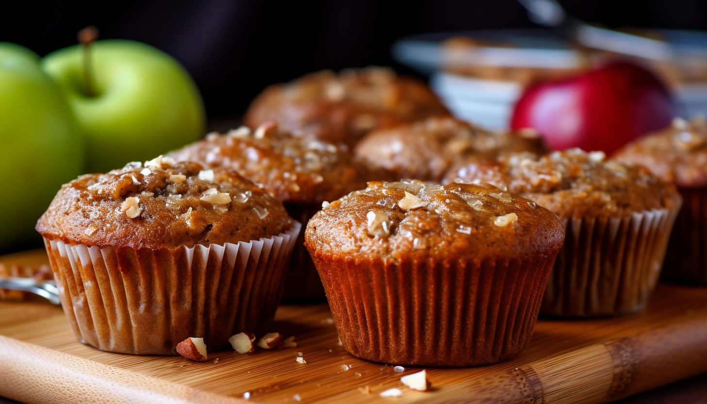 Low-Calorie Apple Flax Seed Muffins