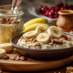 Overnight Oats with Banana and Flaxseed