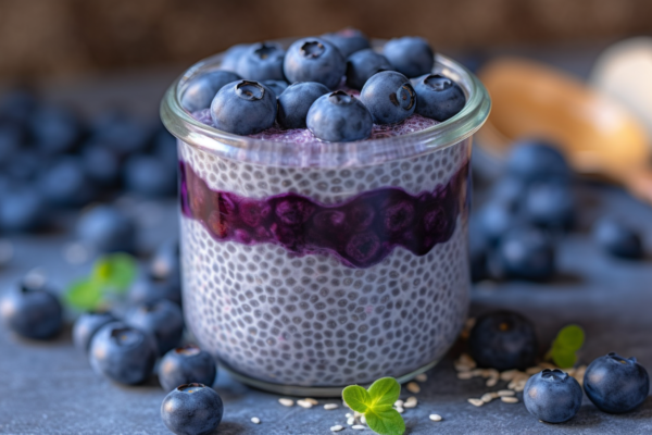 Blueberry Chia Seed Pudding