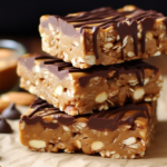 No Bake Chewy Peanut Butter Granola Bars Recipe